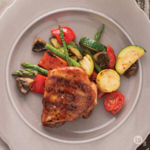 Try this Rhubarb Strawberry Glazed Chicken