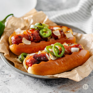 Try these Bayou Bourbon Bacon Dogs