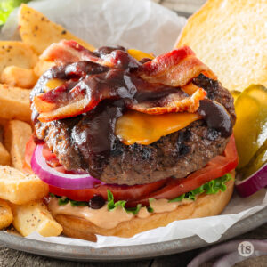 Try these Ultimate Bacon BBQ Burgers