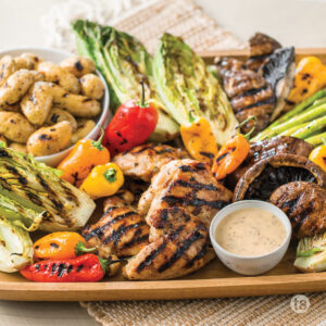 Try this Vidalia Chicken & Veggie Grilled Platter