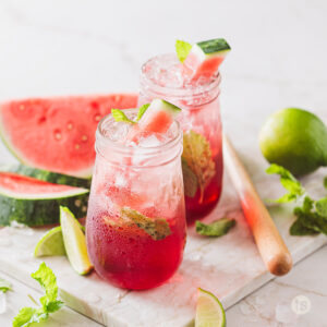 Try these Watermelon Lime Mojitos