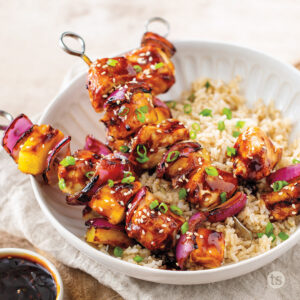 Honey Teriyaki Chicken Kabobs
