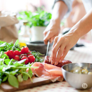 Image of someone Cutting & Preparing Foods