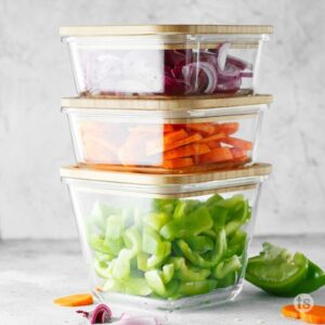 Examples of meal prep storage containers