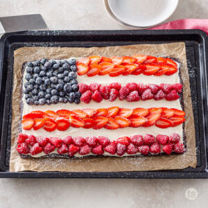 Try this Red, White & Blue Dessert Pizza