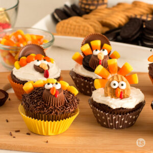 Try these Gobble 'Em Up Cupcakes