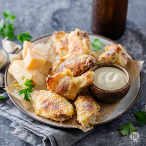 Try these Perfectly Parmesan Garlic Chicken Wings