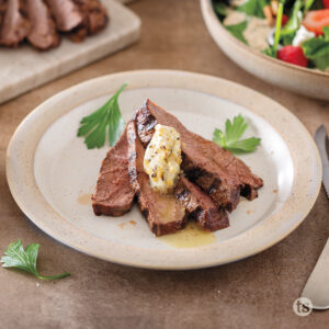 Try this Grilled Steak with Compound Herb Butter