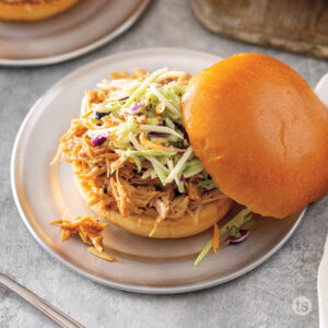 Try these Bayou Bourbon Chicken & Slaw Sandwiches
