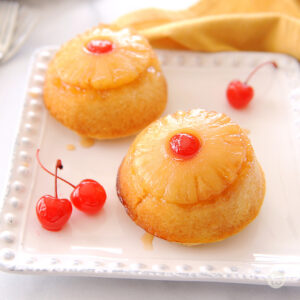 Try these Mini Pineapple Upside-Down Cakes