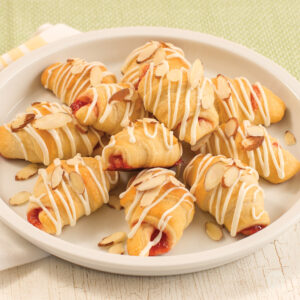 Try these Mini Rhubarb Strawberry Crescents