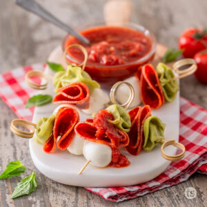 Tortellini Skewers with Marinara
