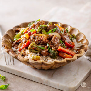 Honey Teriyaki Beef & Veggie Bowls