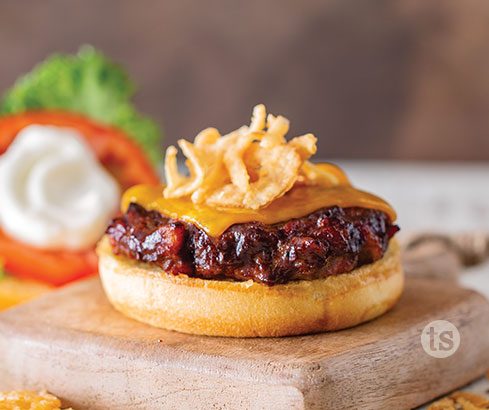 Try this Air Fryer Bacon BBQ Burgers