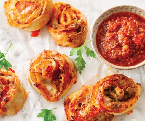 Air Fryer Pizza Pinwheels