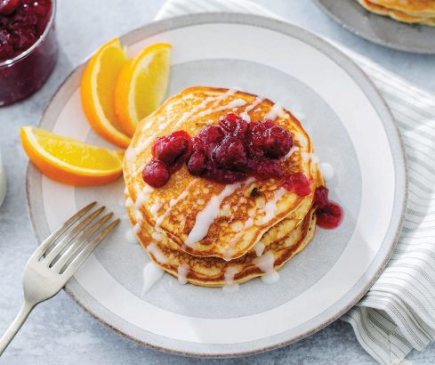 Cranberry Orange Pancakes