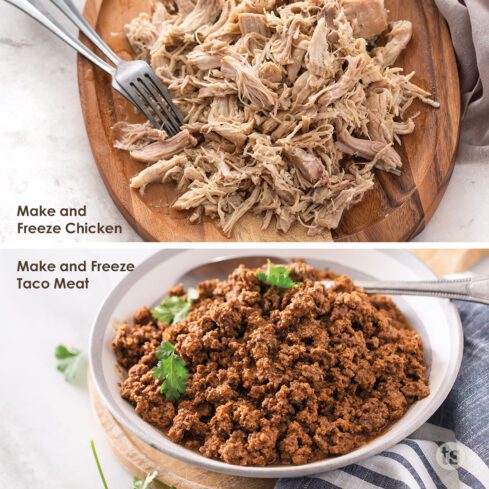 Make & Freeze Chicken and Make & Freeze Taco Meat