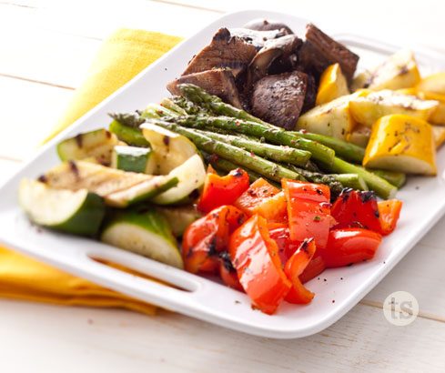 Try these Roasted Garlic Grilled Veggies