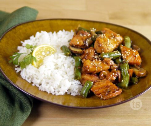 Teriyaki Salmon Stir-Fry