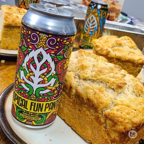 Bountiful Beer Bread made with Lupulin Tropical Fun Pants Beer