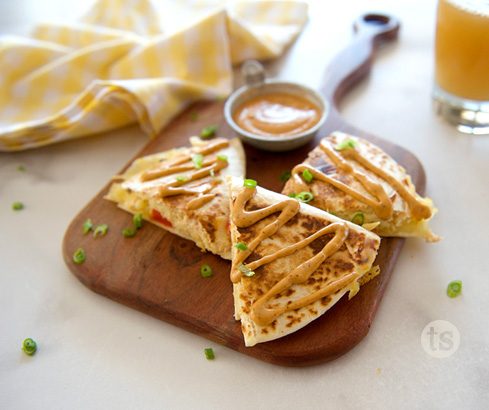 Quesadillas with TS House Sauce